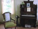 Antique furniture fills the rest of the Yaquina Head Lighthouse.